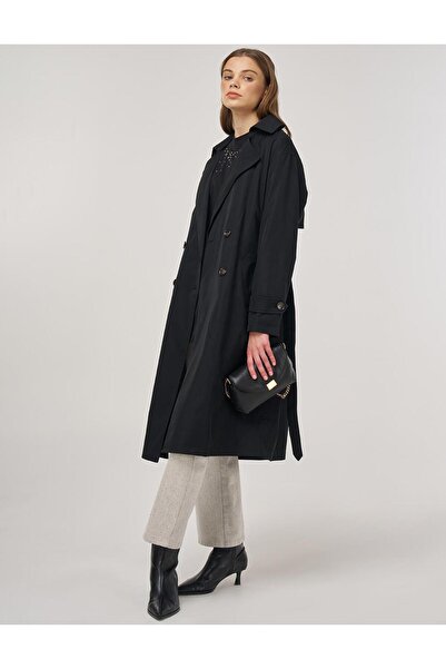 Kayra Trench Coat Black 14039