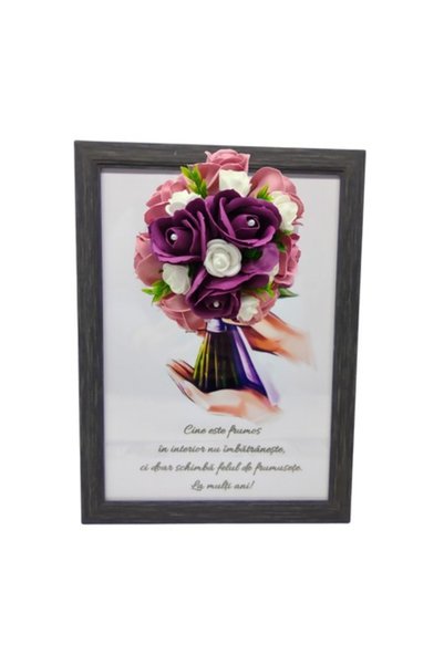 T&M Personalizare Tablou înrămat A4 (30x21 cm) - „Frumosul pe dinăuntru nu îm...