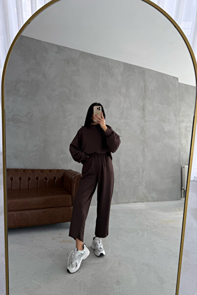 Seda Yalçın Atelier Brown Tracksuit and Long Sweat Modal Set