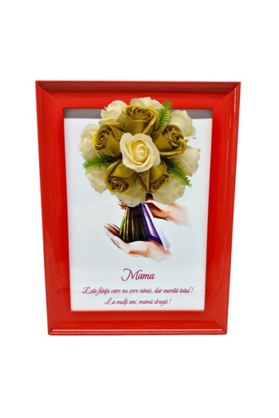 T&M Personalizare Tablou înrămat A4 (30x21 cm) - „Mamă, nu cere nimic, dar me...