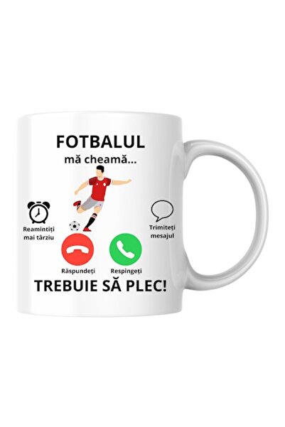 T&M Personalizare Cană personalizată - „Fotbalul mă cheamă, trebuie să plec!”...