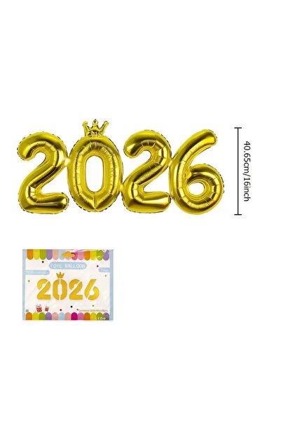 arredamento 2026 New Year Balloon Party Balloon Large Size Gold