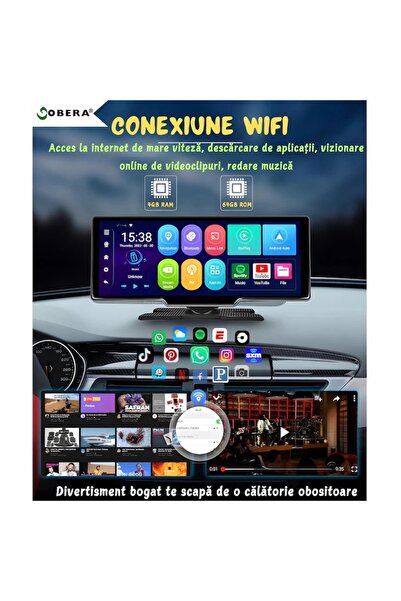 goBERA 10.26 inch Car Navigation System - Android 13, 4GB RAM, 64GB ROM