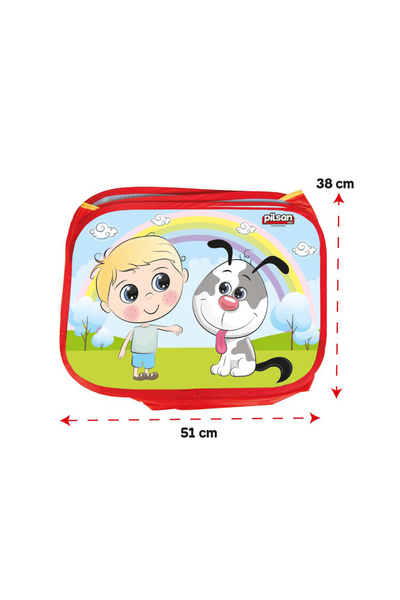 PİLSAN Foldable playground – with 200 colored balls included, diameter 6 cm