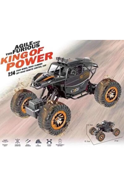 CREATIVE RC Scurry Climbing Car, 27 MHz, Scale 1:14, for children 3 years+, 27 x 15.5 x 14.5 cm, black-orange