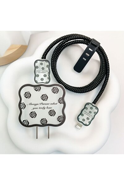 MustCase 18W/20W/25W Uyumlu Şarj Kılıfı – Örme Kablo Toparlayıcı, Kablo Koruy...