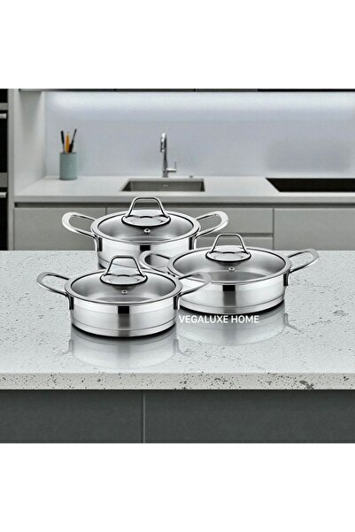 FMS Silindir Omlet Set 6 Parça ( 16-18-20 cm ) Sahan