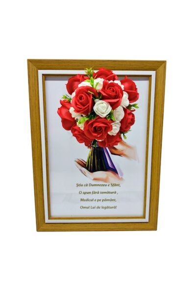 T&M Personalizare Tablou înrămat A4 (30x21 cm) - „Știu că Dumnezeu este Sfânt...