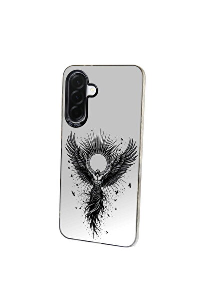 PrintiFy Wingman Designed Metallic Look Matte Silicone Case Compatible with Samsung Galaxy A36