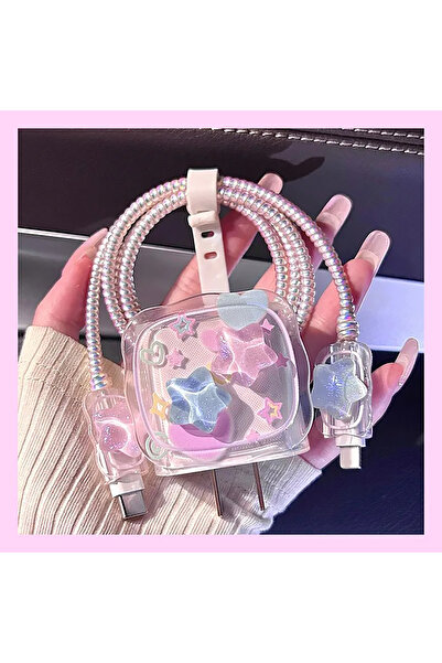 MustCase 18W/20W/25W Uyumlu Şarj Kılıfı – Örme Kablo Toparlayıcı, Kablo Koruy...