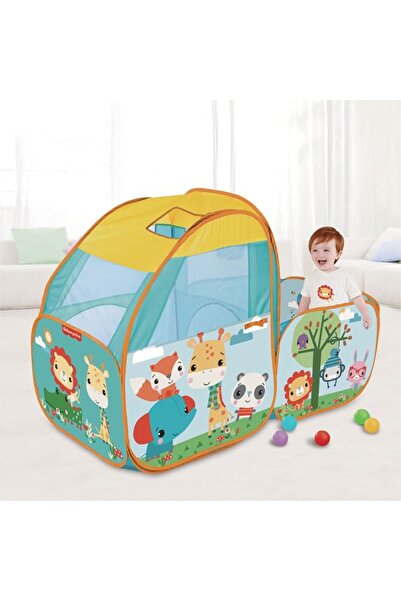 FISHER PRICE Children's play area - with balls, basketball hoop, windows and goal, 25 balls