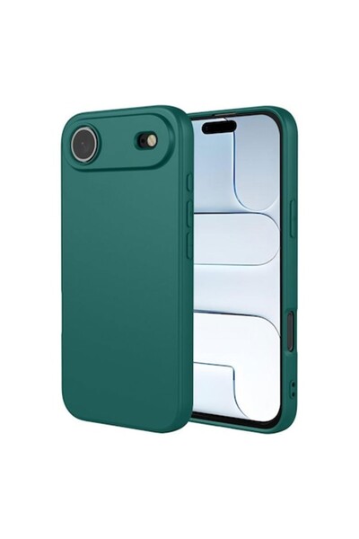 SOFT Carcasă pentru iPhone 17 Air, Microfibră, TPU, Verde Închis