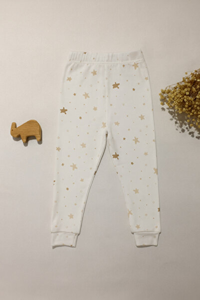 Vivolas 100% Cotton Baby Set with Snap Fasteners on the Shoulders, Unisex, 2-Piece, Top and Bottom, Monthly Sizes 3-6-9-12 Months