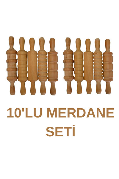 HOBBY HOUSE 10 ADET AHŞAP MERDANE SETİ EĞİTİCİ OYUNCAK