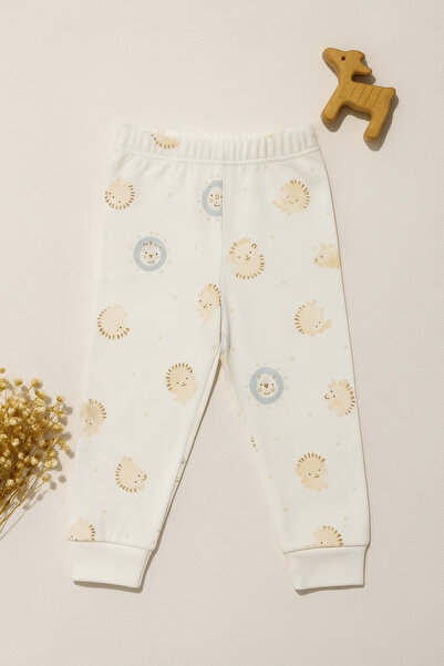 Vivolas 100% Cotton Baby Set with Snap Fasteners on the Shoulders, Unisex, 2-Piece, Top and Bottom, Monthly Sizes 3-6-9-12 Months