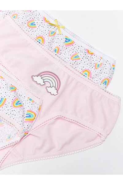 LC Waikiki LCW Kids Білі трусики з принтом для дівчаток, 3 шт.