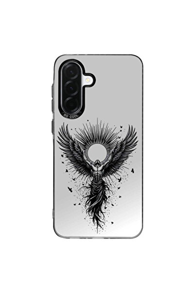 PrintiFy Wingman Designed Metallic Look Matte Silicone Case Compatible with Samsung Galaxy A36