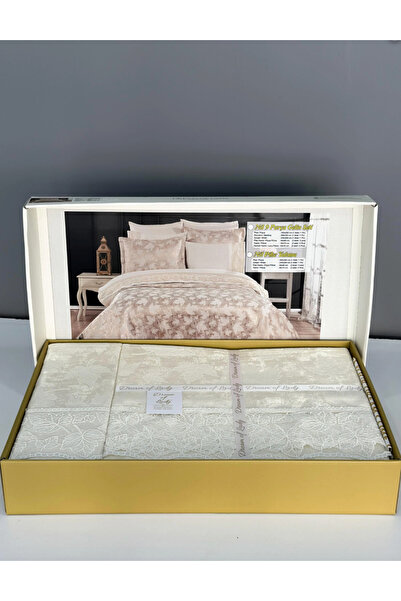 Marpiella Dream of Lady Nil Bridal Set 100% Cotton Pique Duvet Cover Set Dowry Set