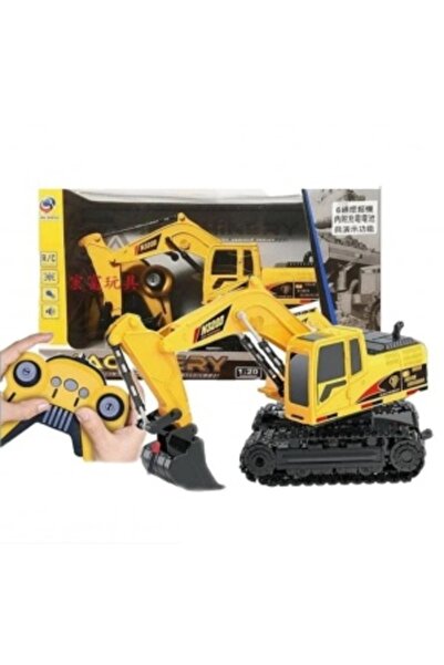 CREATIVE Remote control toy excavator 2.4 GHz, children 3+ years, scale 1:20, 33 x 13 x 18.5 cm, yellow-black