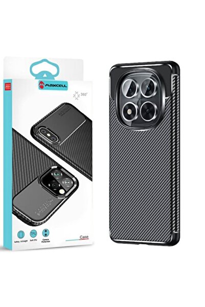 Xiaomi Carcasă AutoFocus pentru Redmi Note 14 Pro 5G, textură carbon, TPU, ne...