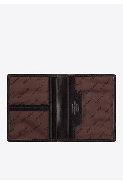 Wittchen Geantă de documente din piele pentru bărbați cu buzunare transparent...