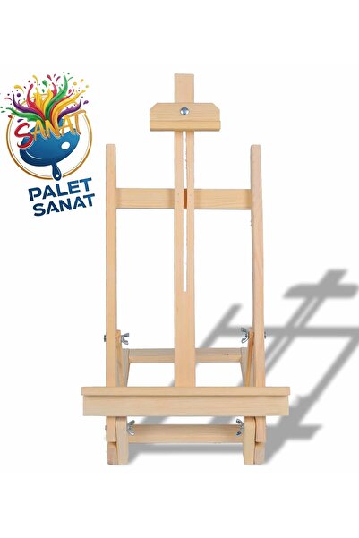 Palet Sanat Masa Üstü KAYIN Şövale Kutulu Gönderim