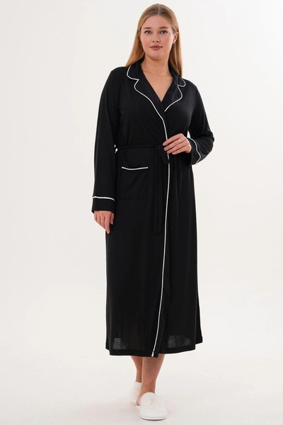 By Mecit Pijama Women's Long Dressing Gown 65% Cotton 35% Viscose
