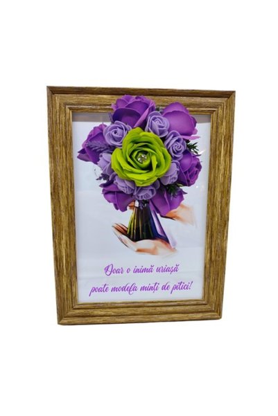 T&M Personalizare Tablou înrămat A4 (30x21 cm) - Doar o inimă imensă poate mo...