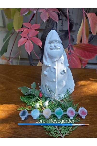 Genel Markalar Yeniyıl Kış Tema Noel Baba 16 cm Beton Kendin Yap Boyama Seti ...