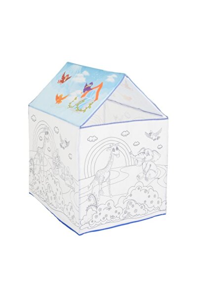 Moni Toys Children's coloring house - easy to assemble, with markers included, 3 years+