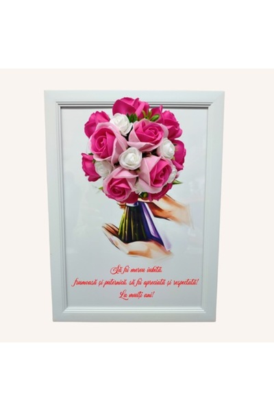 T&M Personalizare Tablou înrămat A4 (30x21 cm) - Fii mereu iubit, frumos și p...