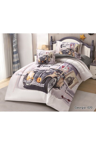 NAJMA مفرش أطفال وجهين مخمل فرو 3 قطع من أجل شتاء دافئ سرير مقاس 200*120 سم