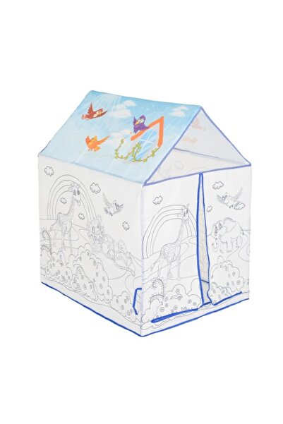 Moni Toys Children's coloring house - easy to assemble, with markers included, 3 years+