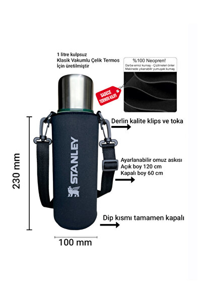 MELA Klasik 1 lt Neopren Askılı Termos kılıfı