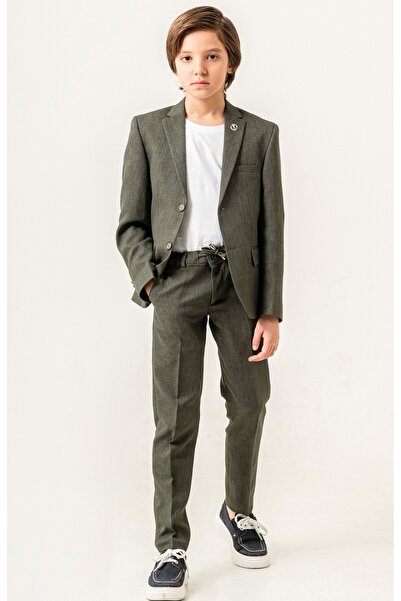 carino's kids Boy's Suit with Linen Jacket