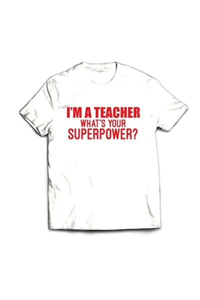 Tricou Destept Tricou personalizat „Sunt PROFESOR”, alb, mărimea L