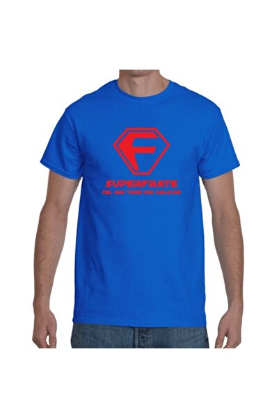 Tricou Destept Tricou personalizat SUPERFRATE, Albastru, marime 2XL