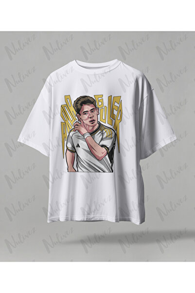 Nulivez Arda Güler Design Printed High Quality Compact Unisex Oversized T-Shirt
