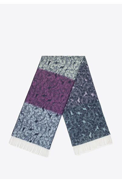 Wittchen Eșarfă de damă cu model floral, bleumarin și violet, poliester bleumarin și violet