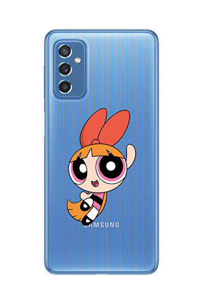 Elorakılıf Samsung Galaxy M52 Uyumlu Baskılı Yumuşak Silikon Şeffaf Telefon K...