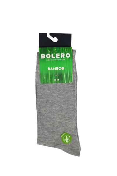 Bolero Erkek Bambu Soket Çorap Gri