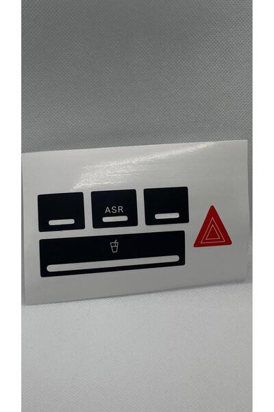 Audi A3 S3 8P Compatible Quad Signal Button Sticker Label Repair Kit