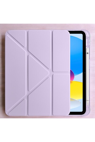 TechTrove İpad 11 (A16) 2025 10. Nesil 10.9 Kılıf Kalem Bölmeli Standlı Uyku ...