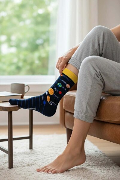 CANMODA Planets Patterned Socks (Suitable for Size 36-44)