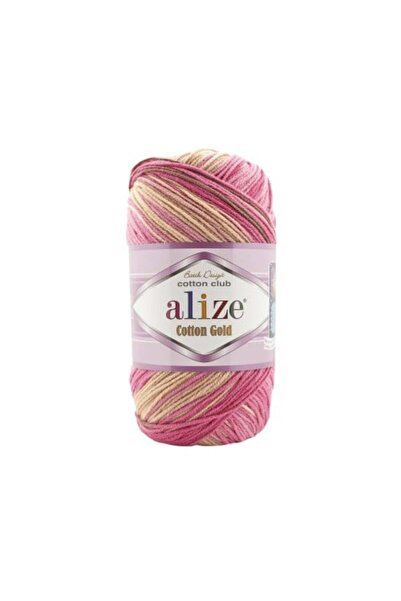 Eliza Cotton Gold Batik Wavy 7829