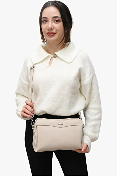 SOSELA Linen Portfolio Bag 67-6012 Beige