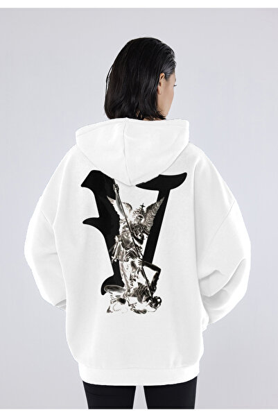 CC STORE Aziz Vlone Back and Front Printed Winter Fleece Thick Sweatshirt Hoodie