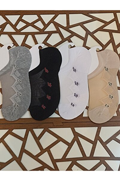 Rocks For حذاء رياضي نسائي من القطن الممشط خياطة مخفية مكون من 4 قطع