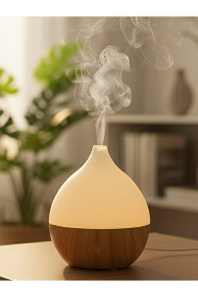 moryconcept Işıklı Masaüstü Aroma Difüzör – 100 ml Su Kapasiteli Buhar Nemlen...