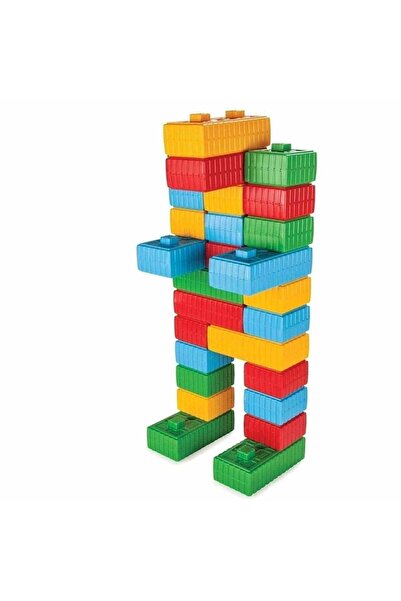 HOBBY HOUSE Tuğla Blok Arabalı 43 Parça Anaokulu Araba Seti Kız Erkek Çocuk Oyuncak Eğitici Oyuncaklar